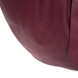 مملوكة مسبقًا Valentino Red Nappa Leather Folie Bow Hobo