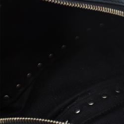 Pre Owned حقيبة كتف فالنتينو كاميرا روكستاد جلد أسود