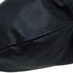 Pre Owned Valentino Black Nappa Leather Folie Bow Hobo