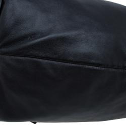 Pre Owned Valentino Black Nappa Leather Folie Bow Hobo