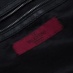 Pre Owned Valentino Black Nappa Leather Folie Bow Hobo