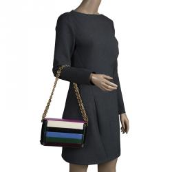 Pre Owned Valentino Multicolor Leather My Rockstud Shoulder Bag