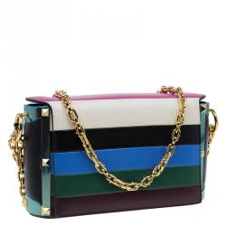 Pre Owned Valentino Multicolor Leather My Rockstud Shoulder Bag