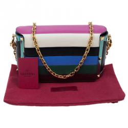 Pre Owned Valentino Multicolor Leather My Rockstud Shoulder Bag