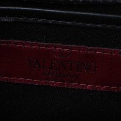 Pre Owned Valentino Black Leather Mini Va Va Voom Flap Front Shoulder Bag