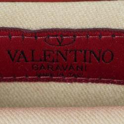 Pre Owned Valentino Red Leather Mini Va Va Voom Flap Front Shoulder Bag