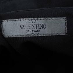 Pre Owned Valentino Black Lace Bow Dome Bag