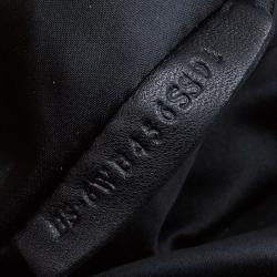 Pre Owned Valentino Black Nappa Leather Studded Folie Bow Hobo