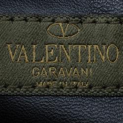 Pre Owned Valentino Multicolor Canvas Patchwork Butterfly Easy Tote