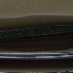 Pre Owned Valentino Multicolor Leather Camouflage Rockstud Wristlet Clutch