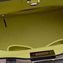 Pre Owned Valentino Tri Color Leather Small Rockstud Shopper Tote