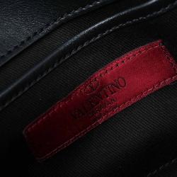Pre Owned Valentino Black Leather Rockstud Handbag