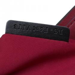 Pre Owned Valentino Burgundy Leather Rockstud Tote