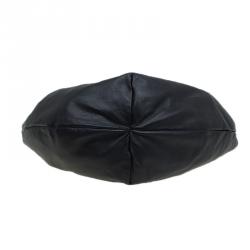 Pre Owned Valentino Black Nappa Leather Folie Bow Hobo