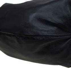 Pre Owned Valentino Black Nappa Leather Folie Bow Hobo