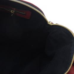 Pre Owned Valentino Red Leather Petale Rose Dome Bag