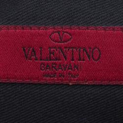 Pre Owned Valentino Black Leather Rockstud Clutch