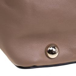 Pre Owned Valentino Beige Leather Medium Studded Rockstud Tote