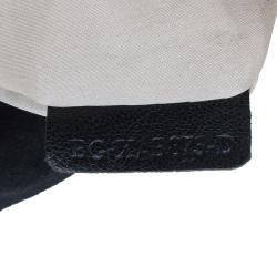 Pre Owned Valentino Black Suede and Python Nuage Bow Tote