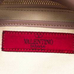 Pre Owned Valentino Leopard Print Calf Hair Bow Shoulder Bag