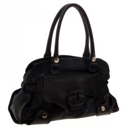 Pre Owned Valentino Black Leather Satchel