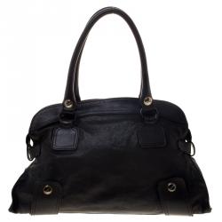 Pre Owned Valentino Black Leather Satchel