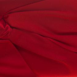 Pre Owned Valentino Red Satin Pleated Bow Clutch