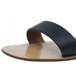 Pre Owned Valentino Black Studded Suede and Leather Teodora Gladiator Sandals Size 36.5