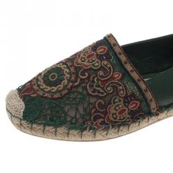 Pre Owned حذاء فالنتينو جلد إسبادريه مزخرف مقاس 38