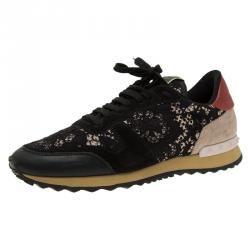 Pre Owned حذاء رياضي فالنتينو أسود برباط مكرمية مقاس 40