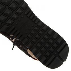 Pre Owned حذاء رياضي فالنتينو أسود برباط مكرمية مقاس 40