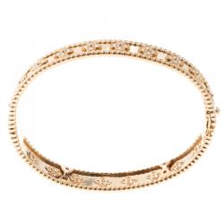 مملوكة مسبقًا Van Cleef & Arpels Perlee Clover 18k Rose Gold Bracelet M