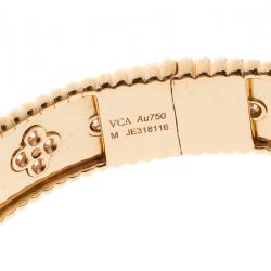 مملوكة مسبقًا Van Cleef & Arpels Perlee Clover 18k Rose Gold Bracelet M