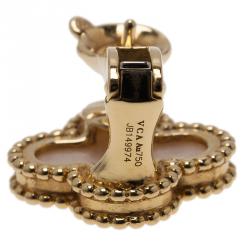 مملوكة مسبقًا Van Cleef & Arpels Vintage Alhambra Mother of Pearl Yellow Gold Clip Earrings