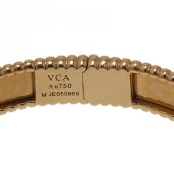 Pre Owned سوار فان كليف آند اربلز بيرليه سجننتشر ذهب أصفر