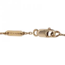 Pre Owned سوار فان كليف آند اربلز سويت ألهامبرا عرق لؤلؤ ذهب أصفر