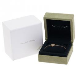 Pre Owned  سوار فان كليف آند اربلز سويت ألهامبرا عرق لؤلؤ ذهب أصفر