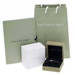 Pre Owned سوار فان كليف آند اربلز سويت ألهامبرا عرق لؤلؤ ذهب أصفر