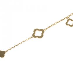 Pre Owned سوار فان كليف آند اربلز ذهب أصفر 3 أيقونات بيزنطين الهامبرا