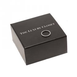 Pre Owned Van Cleef & Arpels Perlee Pearls of Gold White Gold Ring Size 49