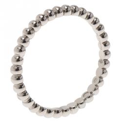 مملوكة مسبقًا Van Cleef & Arpels Perlee Pearls of Gold White Gold Ring Size 48