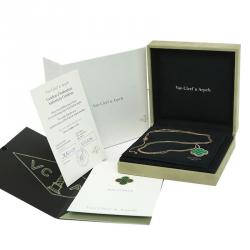 مملوكة مسبقًا Van Cleef and Arpels Magic Alhambra Malachite Yellow Gold Necklace