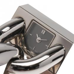 Van Cleef & Arpels Black Stainless Steel Cadenas Women's Wristwatch 26MM