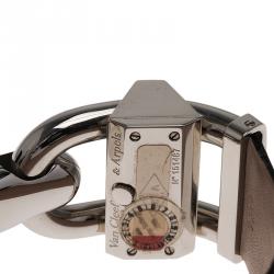 Van Cleef & Arpels Black Stainless Steel Cadenas Women's Wristwatch 26MM