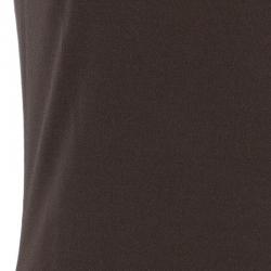 Pre Owned Vera Wang Brown Sleeveless Dress XS