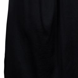 Pre Owned Lavender By Vera Wang Black Flower Detail Dress M