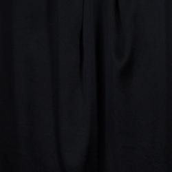 Pre Owned Lavender By Vera Wang Black Flower Detail Dress M