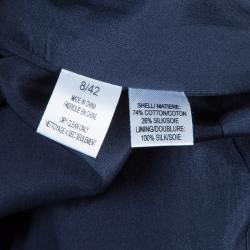 Vera Wang Grey Embellished Neck Dress M