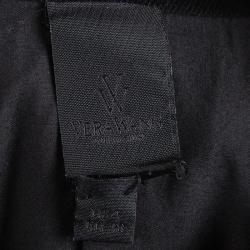 Vera Wang Black Denim Overcoat S
