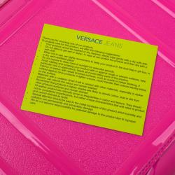 Versace Jeans Pink Patent Leather Medium Box Top Handle Bag